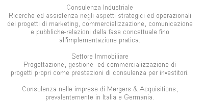 Industrial Marketing & Investors Consulting - Real Estate Development - Mergers & Acquisitions